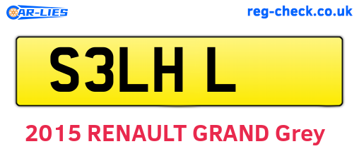 S3LHL are the vehicle registration plates.