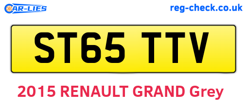 ST65TTV are the vehicle registration plates.