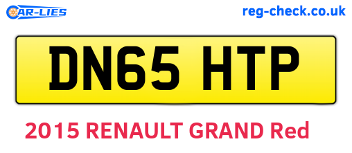 DN65HTP are the vehicle registration plates.