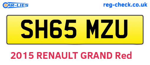 SH65MZU are the vehicle registration plates.