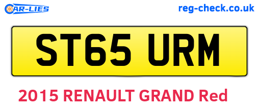 ST65URM are the vehicle registration plates.