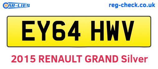 EY64HWV are the vehicle registration plates.