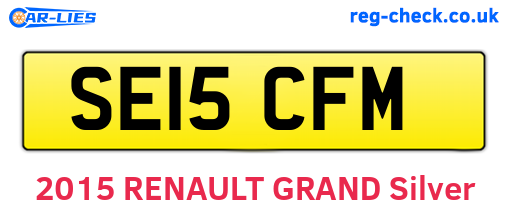 SE15CFM are the vehicle registration plates.