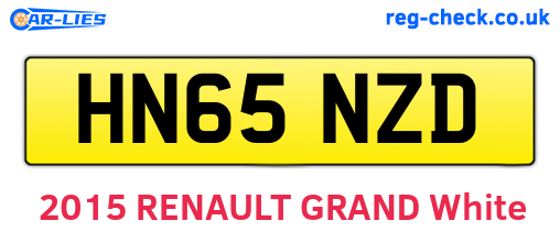 HN65NZD are the vehicle registration plates.