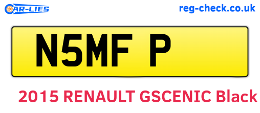 N5MFP are the vehicle registration plates.