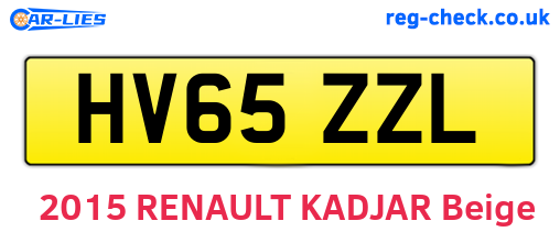 HV65ZZL are the vehicle registration plates.