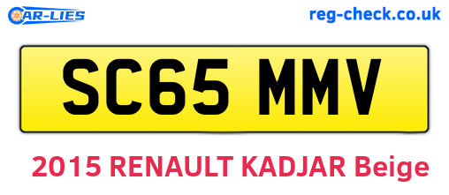 SC65MMV are the vehicle registration plates.