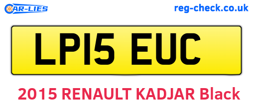 LP15EUC are the vehicle registration plates.