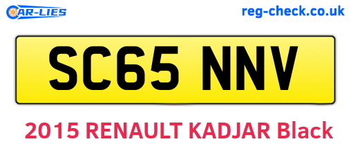 SC65NNV are the vehicle registration plates.