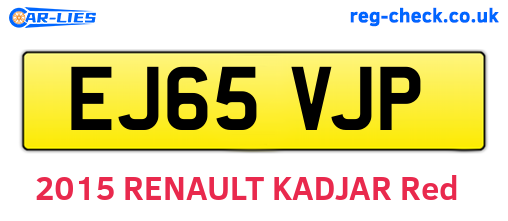 EJ65VJP are the vehicle registration plates.