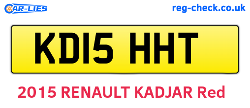 KD15HHT are the vehicle registration plates.