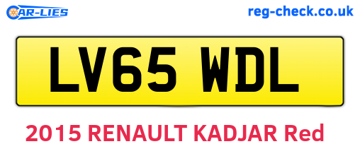 LV65WDL are the vehicle registration plates.