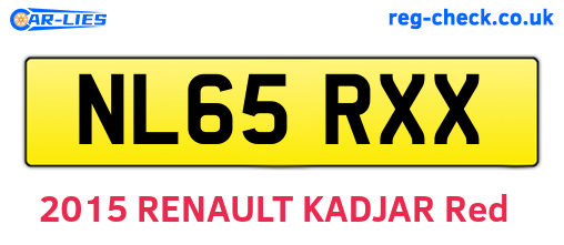 NL65RXX are the vehicle registration plates.