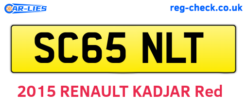 SC65NLT are the vehicle registration plates.