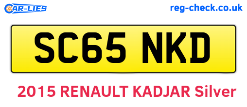 SC65NKD are the vehicle registration plates.