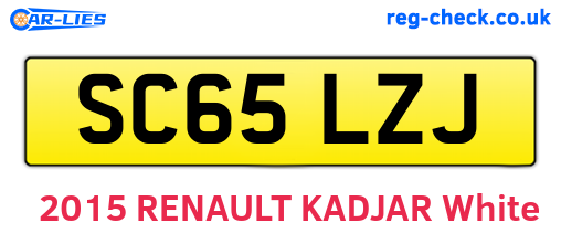 SC65LZJ are the vehicle registration plates.