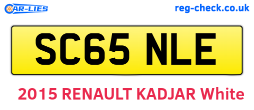 SC65NLE are the vehicle registration plates.