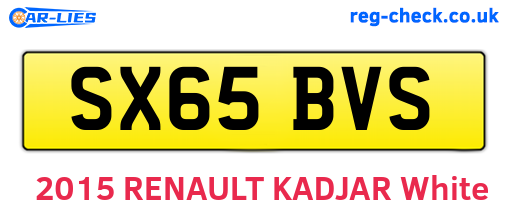 SX65BVS are the vehicle registration plates.