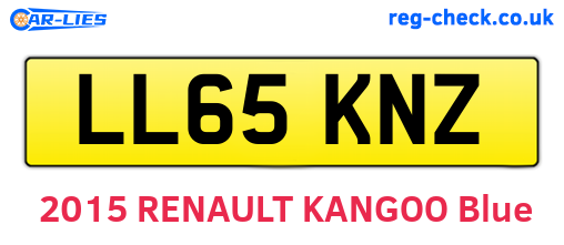 LL65KNZ are the vehicle registration plates.