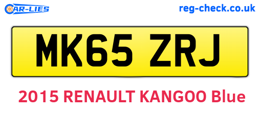 MK65ZRJ are the vehicle registration plates.