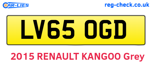 LV65OGD are the vehicle registration plates.