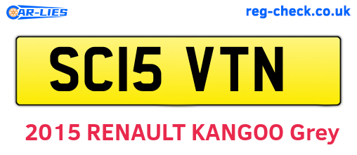 SC15VTN are the vehicle registration plates.