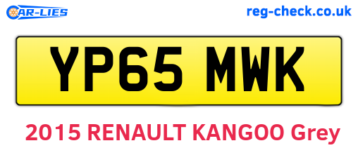 YP65MWK are the vehicle registration plates.