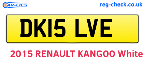 DK15LVE are the vehicle registration plates.