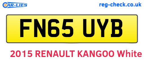 FN65UYB are the vehicle registration plates.