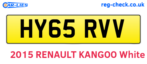 HY65RVV are the vehicle registration plates.