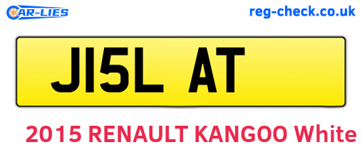 J15LAT are the vehicle registration plates.