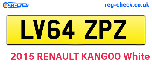 LV64ZPZ are the vehicle registration plates.