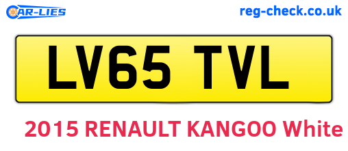 LV65TVL are the vehicle registration plates.