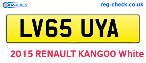 LV65UYA are the vehicle registration plates.