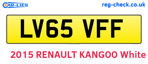 LV65VFF are the vehicle registration plates.