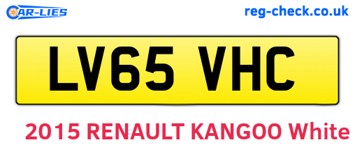 LV65VHC are the vehicle registration plates.