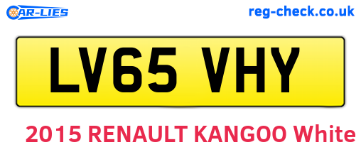 LV65VHY are the vehicle registration plates.