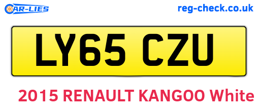 LY65CZU are the vehicle registration plates.