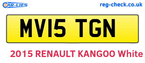 MV15TGN are the vehicle registration plates.