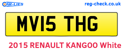 MV15THG are the vehicle registration plates.