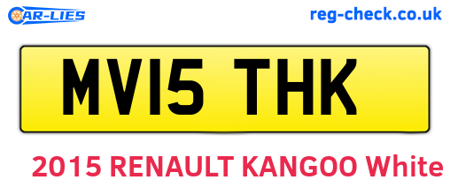 MV15THK are the vehicle registration plates.