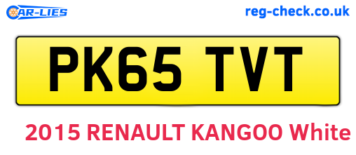 PK65TVT are the vehicle registration plates.