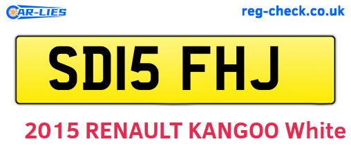 SD15FHJ are the vehicle registration plates.