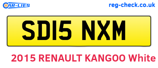 SD15NXM are the vehicle registration plates.