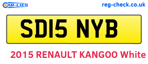 SD15NYB are the vehicle registration plates.