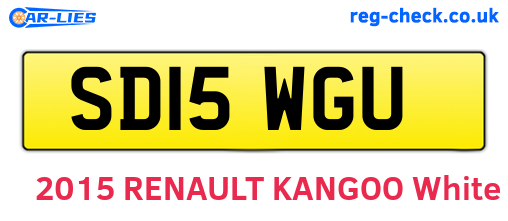 SD15WGU are the vehicle registration plates.
