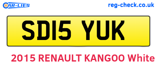 SD15YUK are the vehicle registration plates.