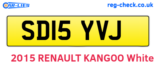 SD15YVJ are the vehicle registration plates.