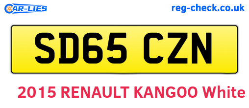 SD65CZN are the vehicle registration plates.