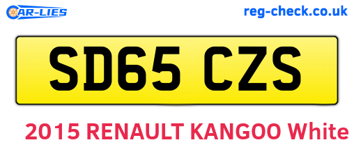 SD65CZS are the vehicle registration plates.